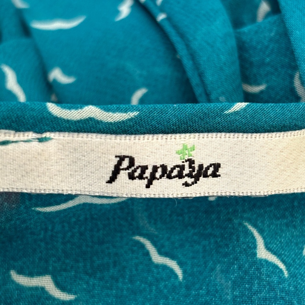Teal Spaghetti Strap Ruffle Top - Picture 2 of 2